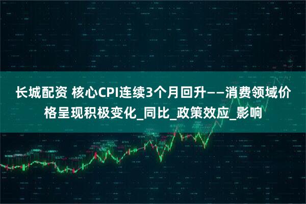 长城配资 核心CPI连续3个月回升——消费领域价格呈现积极变化_同比_政策效应_影响