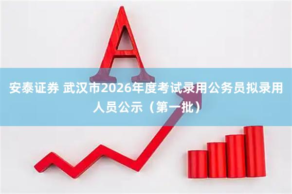 安泰证券 武汉市2026年度考试录用公务员拟录用人员公示（第一批）