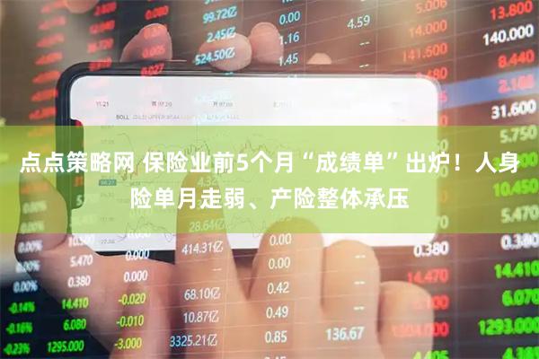 点点策略网 保险业前5个月“成绩单”出炉！人身险单月走弱、产险整体承压